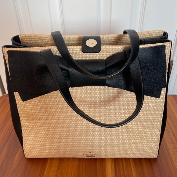 Kate Spade Olive Drive Straw Brigette Bag - Picture 10 of 14